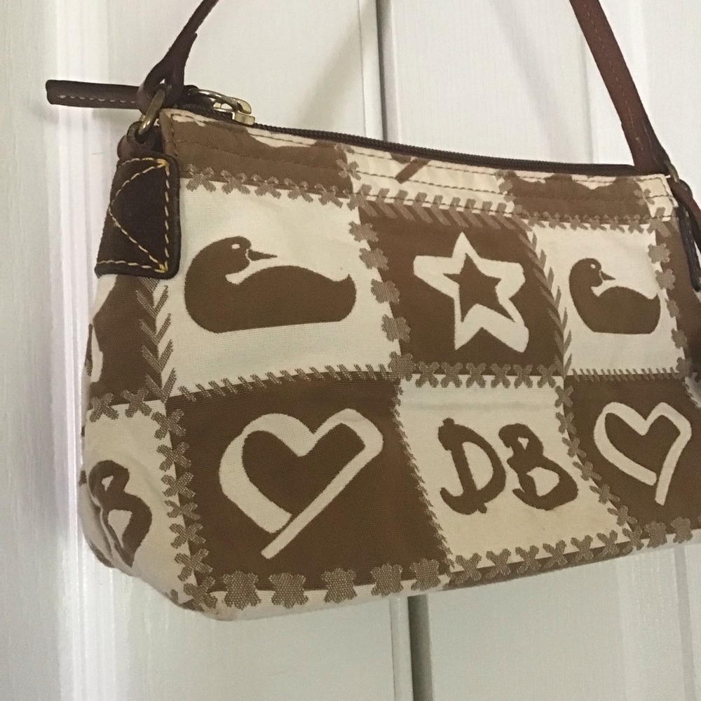 Dooney Bourke patchwork bag brown - Picture 3 of 7